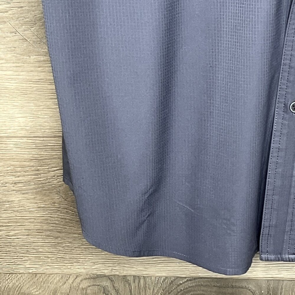 Ariat Tek Button Down Shirt Mens Med Gray  Performance Heat Series Button Up - Picture 4 of 14